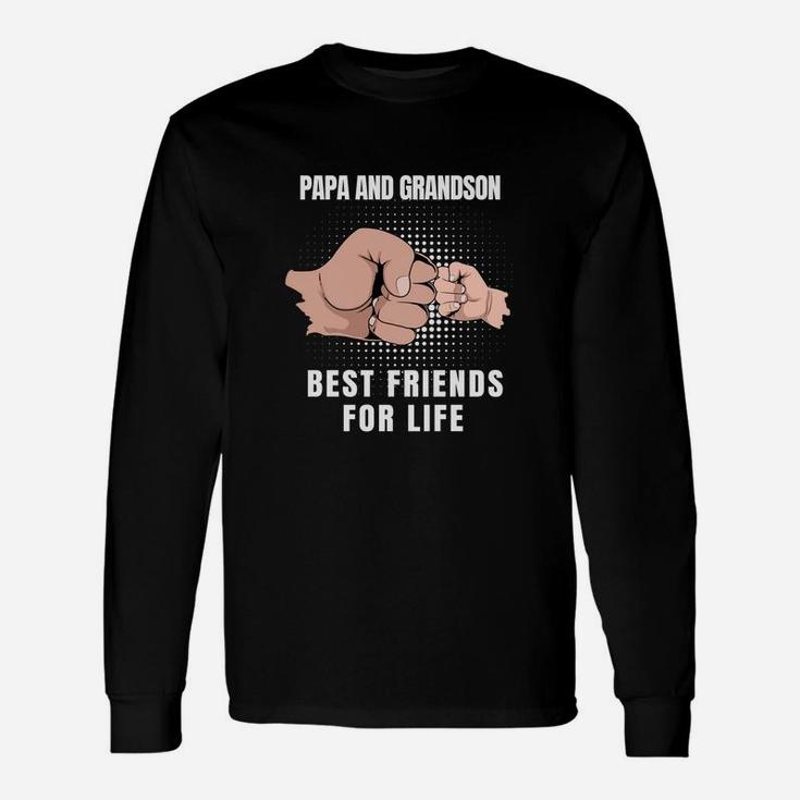 Papa And Grandson Best Friends For Life Shirt Long Sleeve T-Shirt