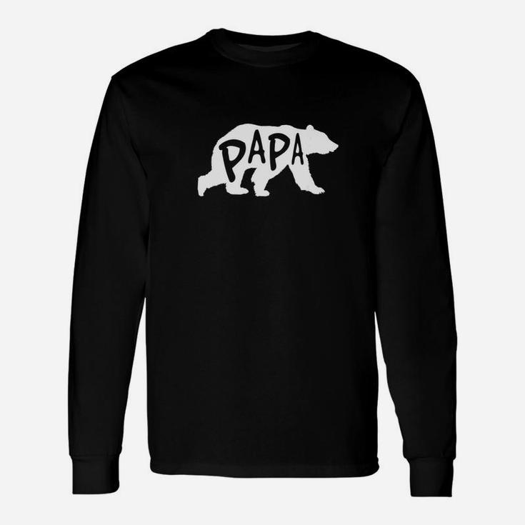 Papa Mighty Bear Cute And Wild Long Sleeve T-Shirt
