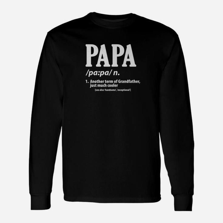 Papa N Another Term For Grandfather Fathers Day Premium Long Sleeve T-Shirt