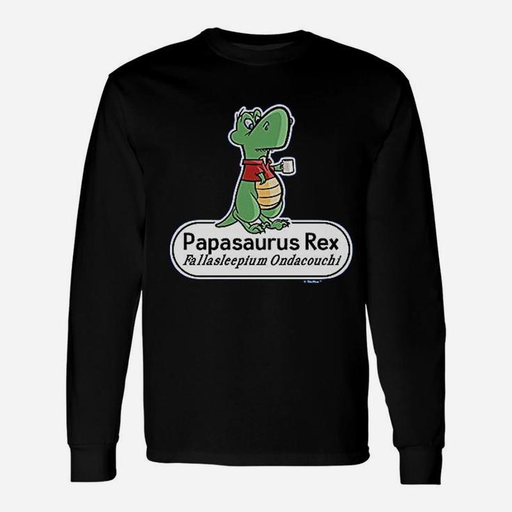 Papa Papasaurus Rex Scientific Name Long Sleeve T-Shirt