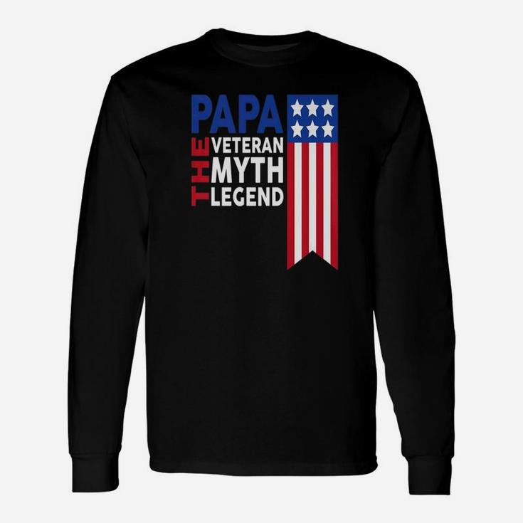 Papa The Veteran, best christmas gifts for dad Long Sleeve T-Shirt