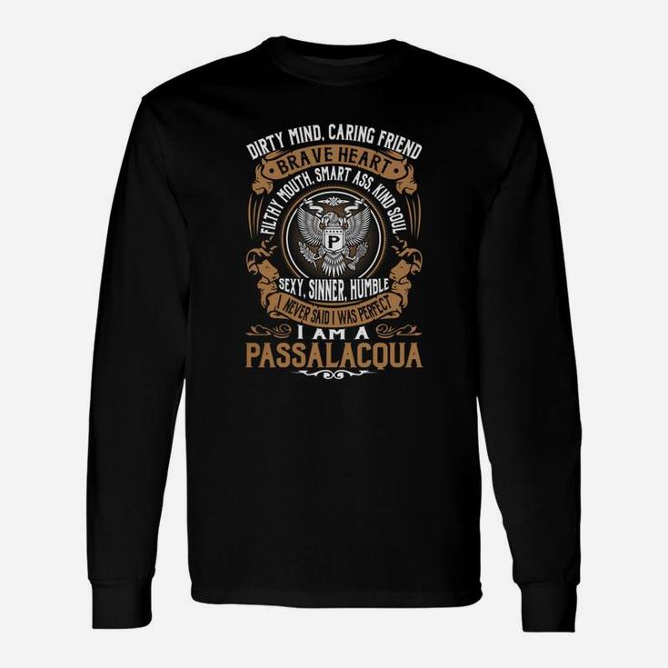Passalacqua Brave Heart Eagle Name Shirts Long Sleeve T-Shirt