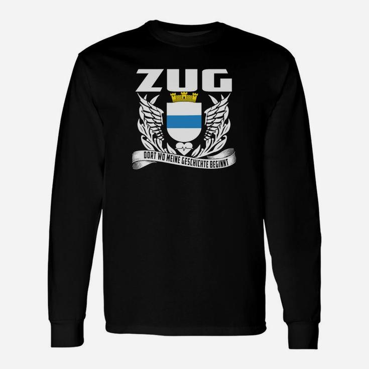 Patriotisches Zug Langarmshirts mit Wappen-Spruch für Eisenbahnfans