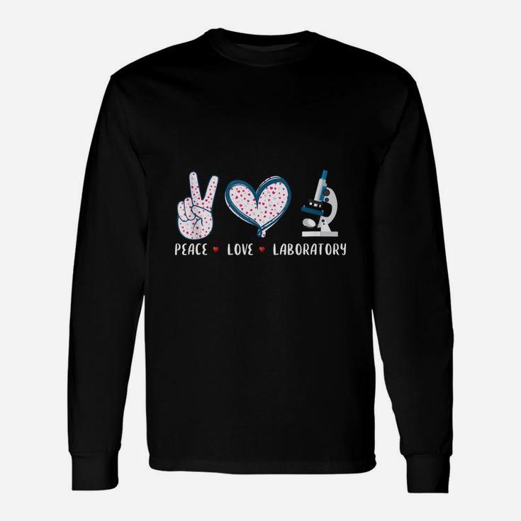 Peace Love Laboratory Lab Research For Men Women Long Sleeve T-Shirt