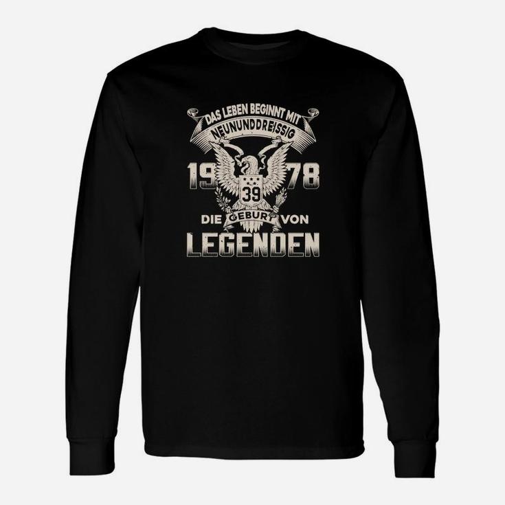Personalisiertes Geburtsjahr Legenden Langarmshirts mit Adler Motiv