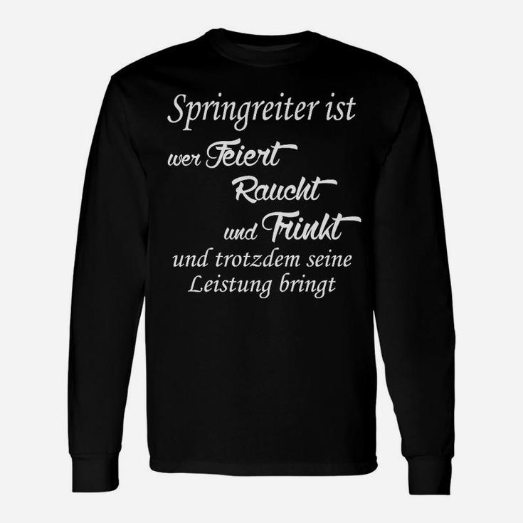 Pferd Springreiter Ist Wer Feiert Langarmshirts