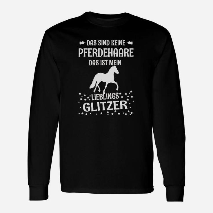 Pferdehaare Lieblings Glitzer Pferd Langarmshirts