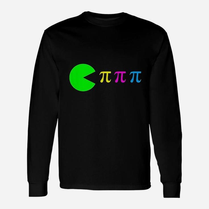 Pi Day Math Science Ate Pi Symbol Color Long Sleeve T-Shirt