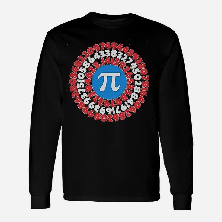 Pi Day Superhero Captain Pi Math Geek Long Sleeve T-Shirt