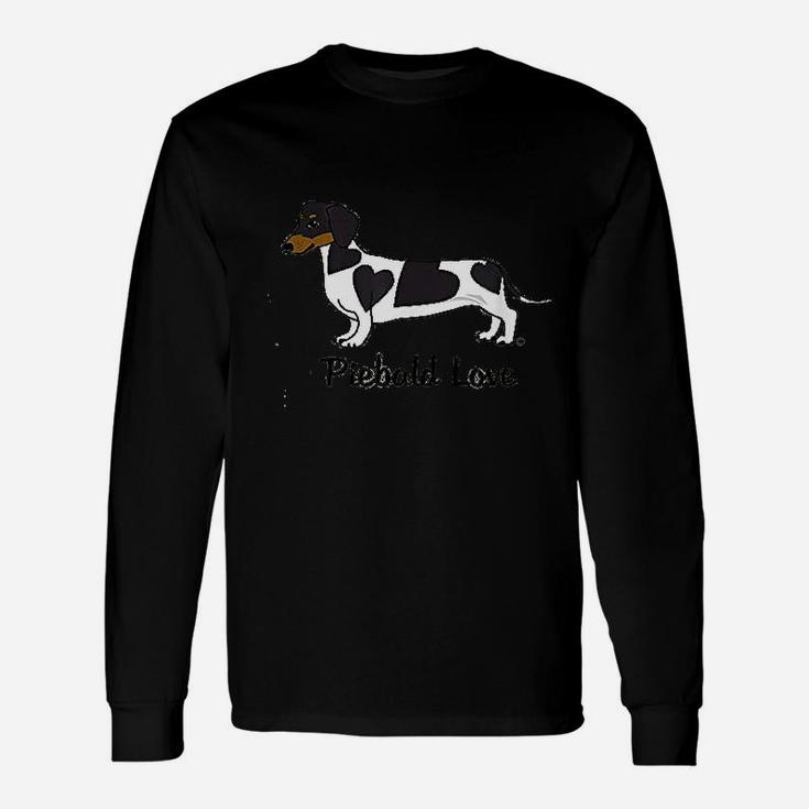 Piebald Love Dachshund Dog Long Sleeve T-Shirt