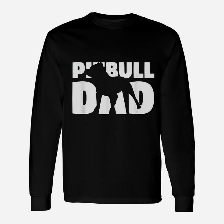 Pitbull Dad Pitbull Father Dog Dad Long Sleeve T-Shirt