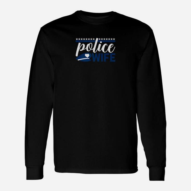 Police Wife By Thin Blue Line Long Sleeve T-Shirt