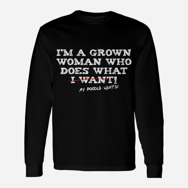 Poodle Mom Dog Owners Long Sleeve T-Shirt