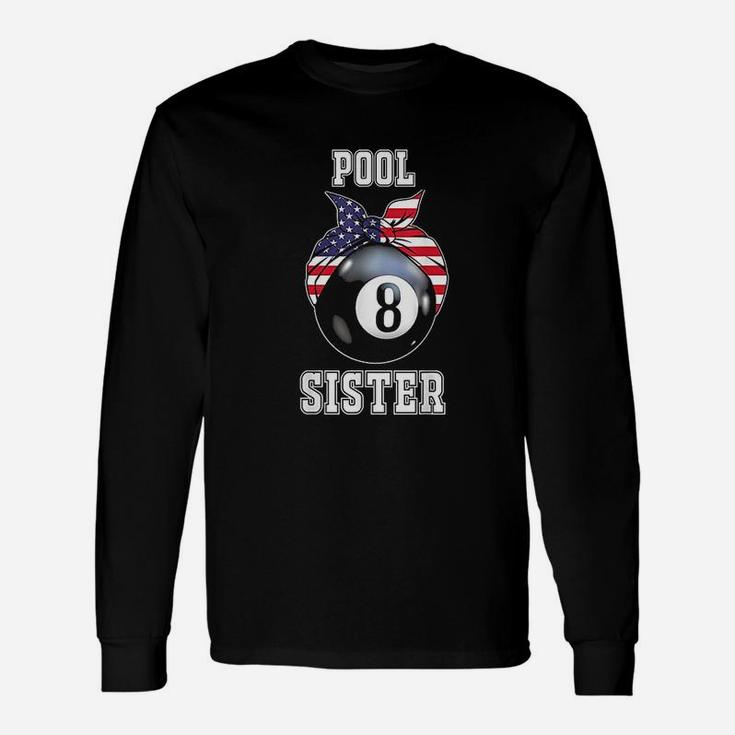 Pool Sister Jersey For Billiard Players Long Sleeve T-Shirt