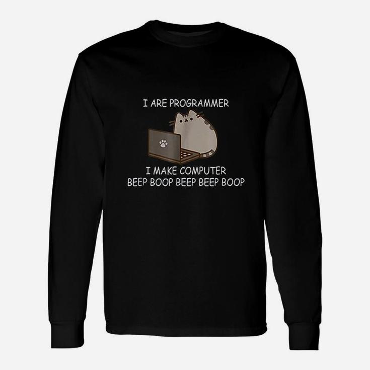 I Are Programmer I Make Computer Cat Long Sleeve T-Shirt