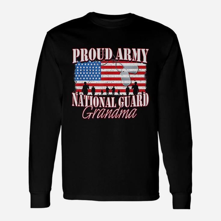 Proud Army National Guard Grandma Grandparents Day Long Sleeve T-Shirt