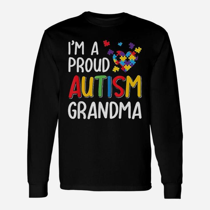 I Am A Proud Autism Grandma Autism Awareness Long Sleeve T-Shirt