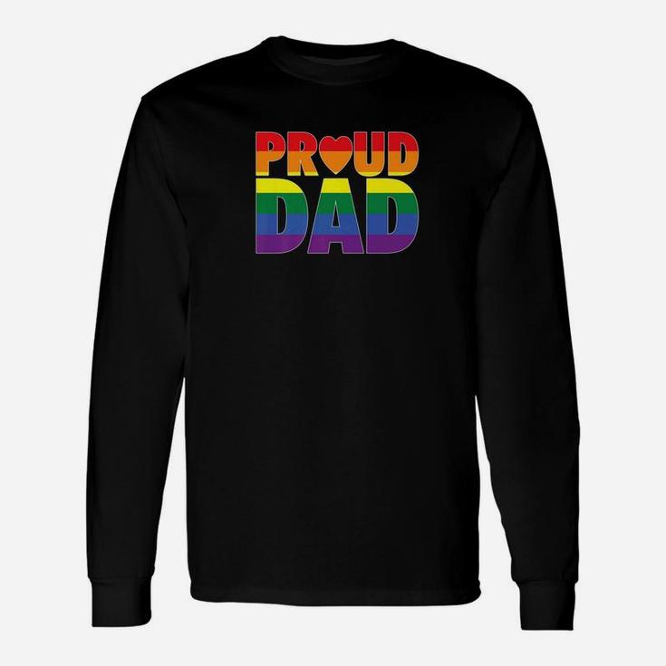 Proud Dad Lgbt Parent Gay Pride Fathers Day Long Sleeve T-Shirt