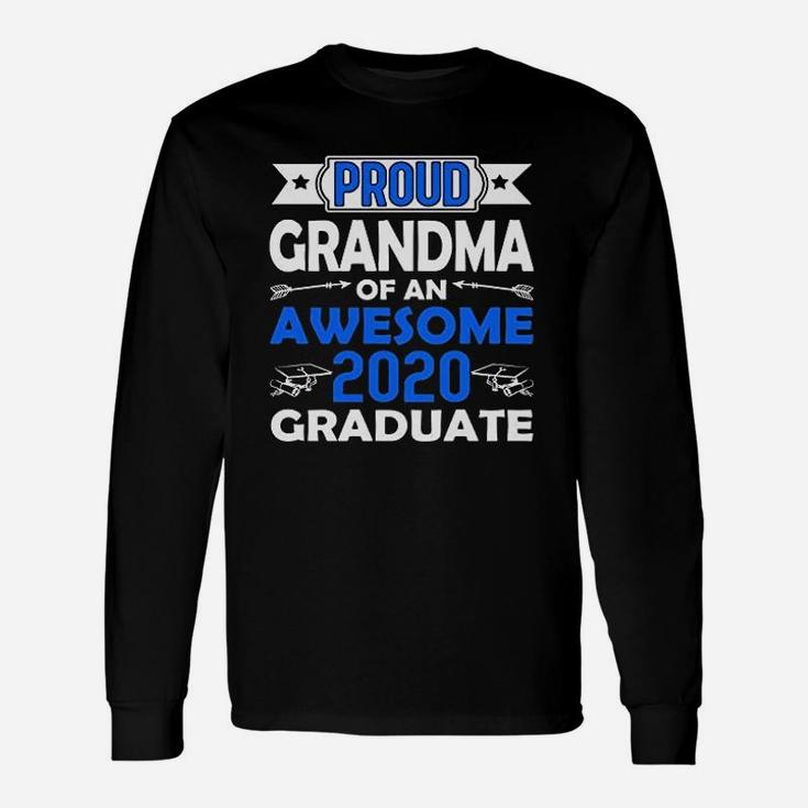 Proud Grandma Of An Awesome 2020 Graduate Matching Graduation Long Sleeve T-Shirt