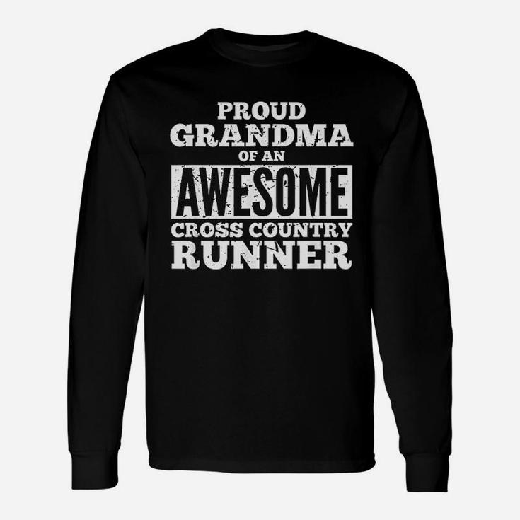 Proud Grandma Of An Awesome Cross Country Runner Long Sleeve T-Shirt