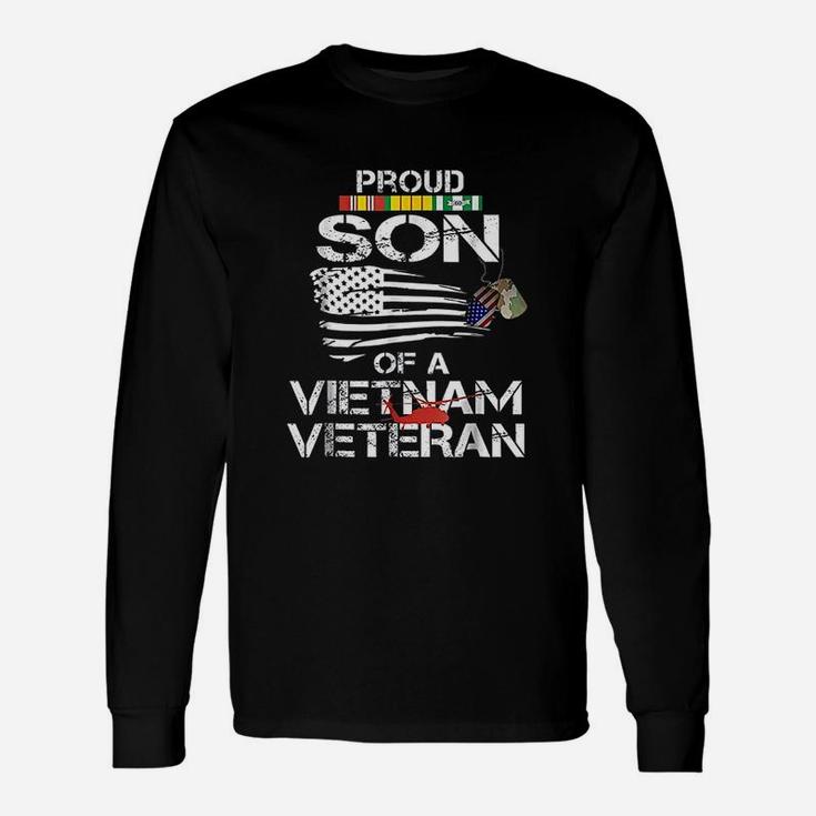 Proud Son Of A Vietnam Veteran Fathers Day Long Sleeve T-Shirt