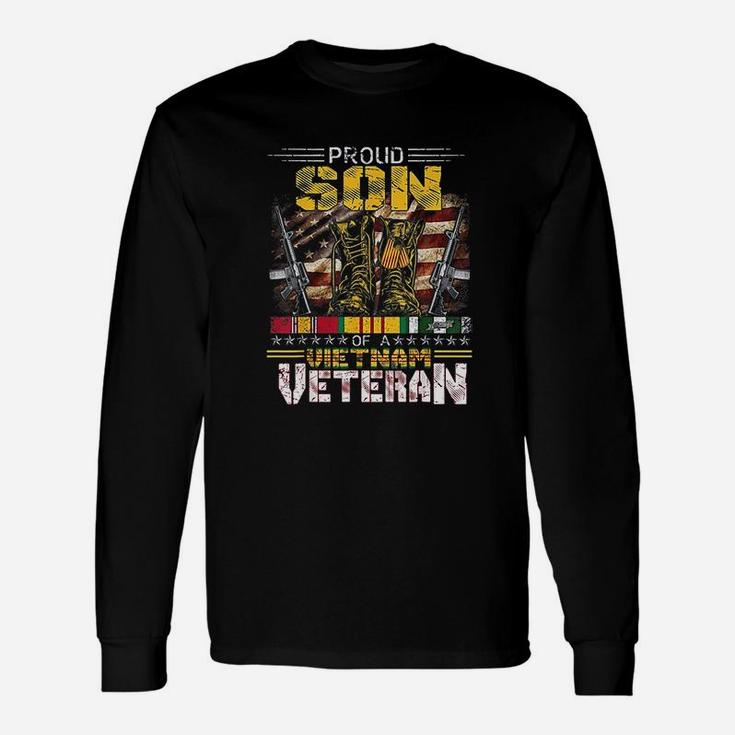 Proud Son Of A Vietnam Veteran Vietnam War Vet Long Sleeve T-Shirt
