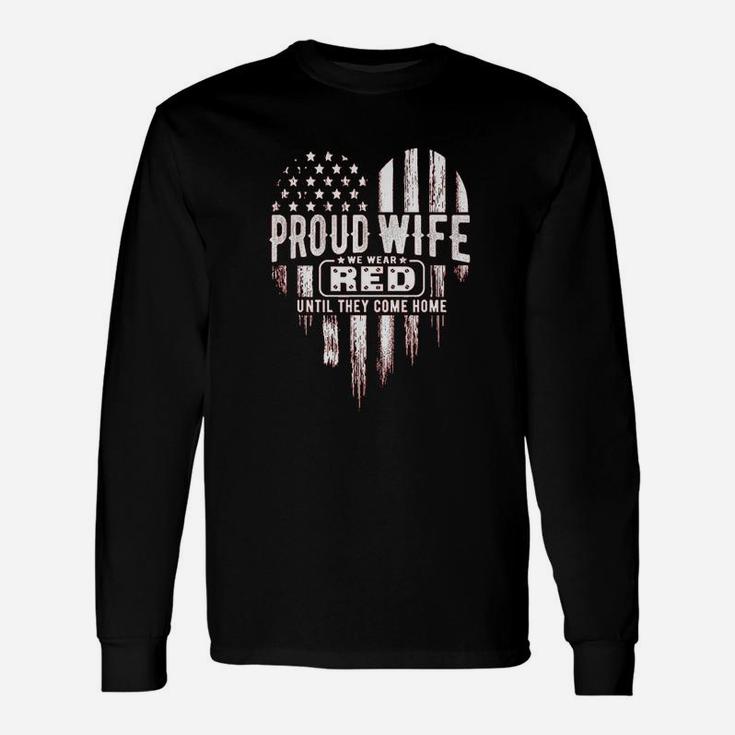Proud Wife Red Friday Military Long Sleeve T-Shirt