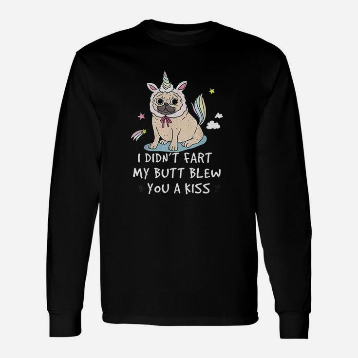 Pug Unicorn I Didnt Fart Long Sleeve T-Shirt