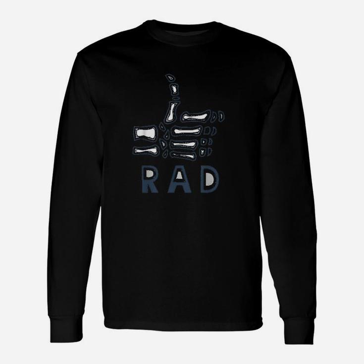 Radiology Tech Rad Skeleton Thumb, X-ray Long Sleeve T-Shirt