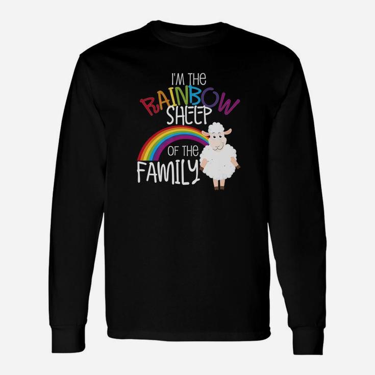 Rainbow Sheep Gay Pride Ally Lgbtq Allies Long Sleeve T-Shirt