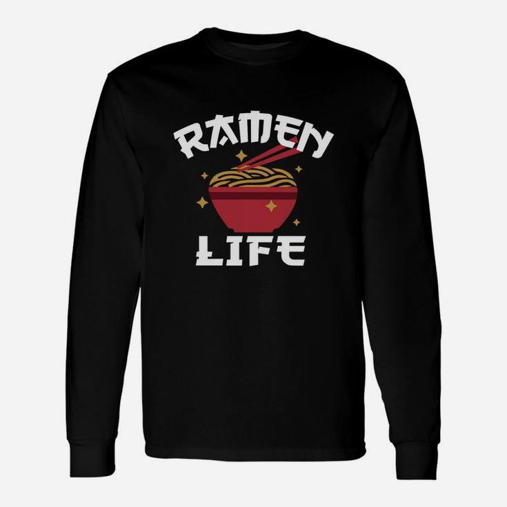 Ramen Noodle Shirt Anime Shirt Ramen Life Tshirt Long Sleeve T-Shirt