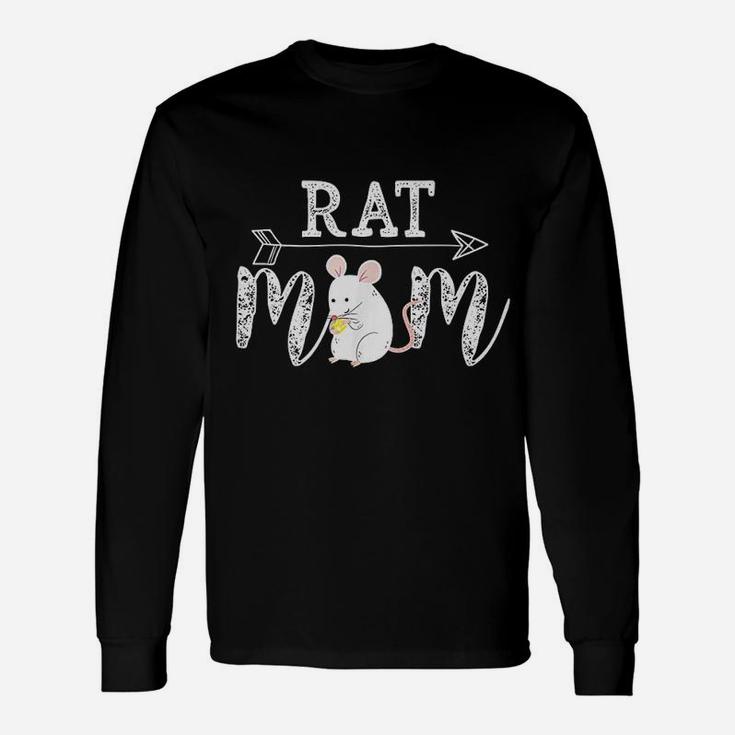 Rat Mom Vintage Chinese New Year Of Rats Long Sleeve T-Shirt
