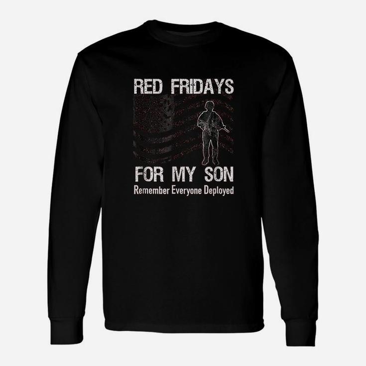 Red Friday Military On Flag Deployed Long Sleeve T-Shirt