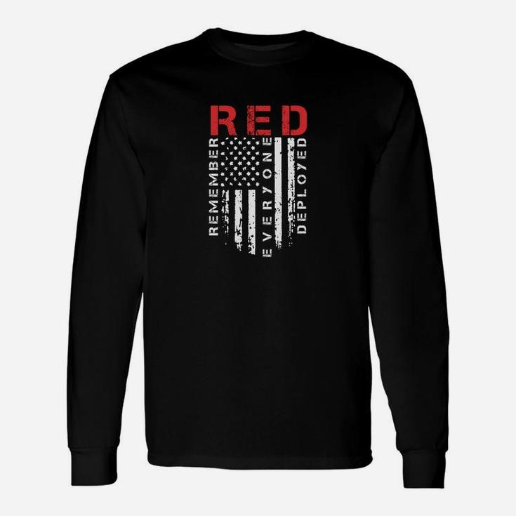 Red Friday Remember Everyone Deployed Long Sleeve T-Shirt