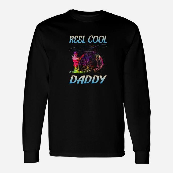 Reel Cool Daddy Shirt Fathers Day For Fishing Lover Premium Long Sleeve T-Shirt