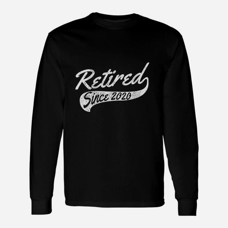 Retired Since 2020 Vintage Retro Retirement Long Sleeve T-Shirt