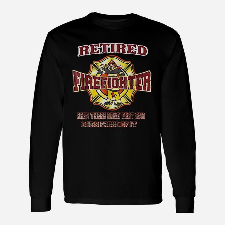 Retired Firefighter For Fireman Fire Fighter Long Sleeve T-Shirt
