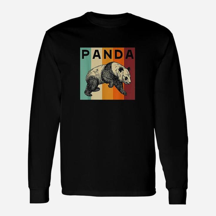 Retro Panda Vintage Panda Long Sleeve T-Shirt