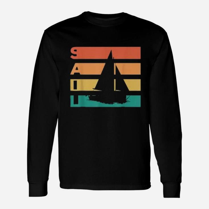 Retro Vintage Sailing Sail Long Sleeve T-Shirt