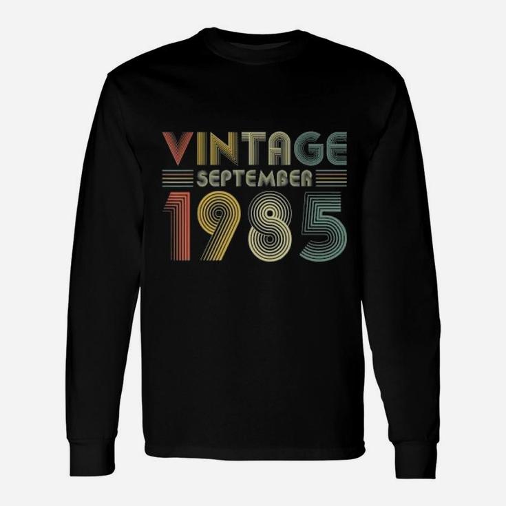 Retro Vintage September 1985 Long Sleeve T-Shirt