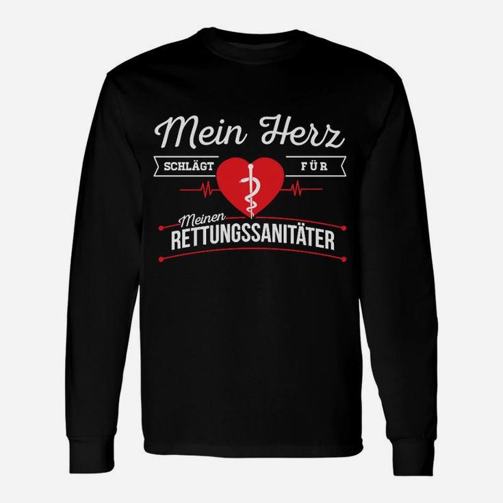 Rettungssanitäter Herz Sanitäter Notarzt Langarmshirts