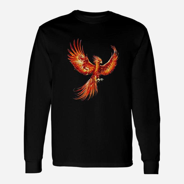 Rising Phoenix Fire Fenix Inspirational Fantasy Long Sleeve T-Shirt