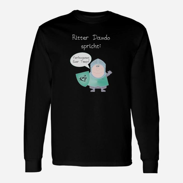 Ritter-Themen Langarmshirts mit lustigem Spruch, Cartoon-Design