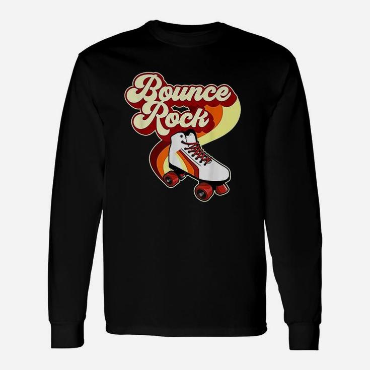 Roller Disco Bounce Rock Roller Skate Vintage 70s 80s Long Sleeve T-Shirt