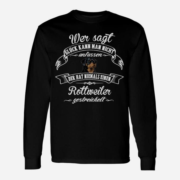 Rottweiler-Liebhaber Langarmshirts, Glückswortspiel Tee