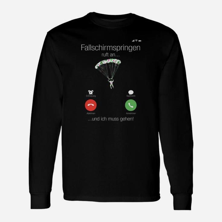 Ruf Eine Fallschirmspringen-Kopie- Langarmshirts