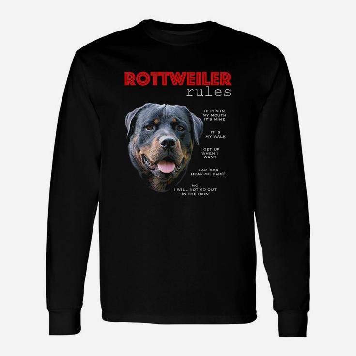 Rules For The Owner Of A Rottweiler Long Sleeve T-Shirt
