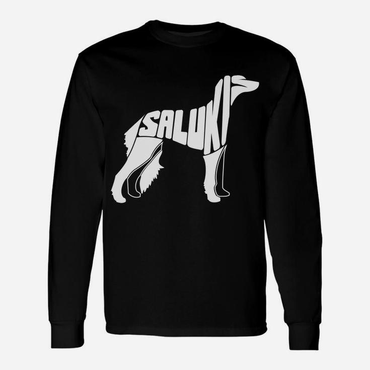 Saluki Dog Art Long Sleeve T-Shirt