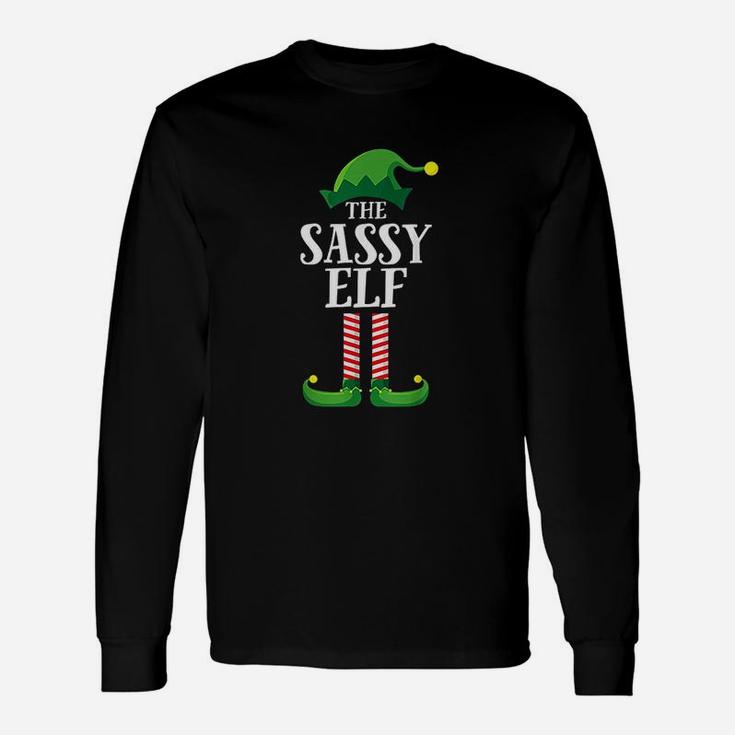 Sassy Elf Matching Group Christmas Party Long Sleeve T-Shirt