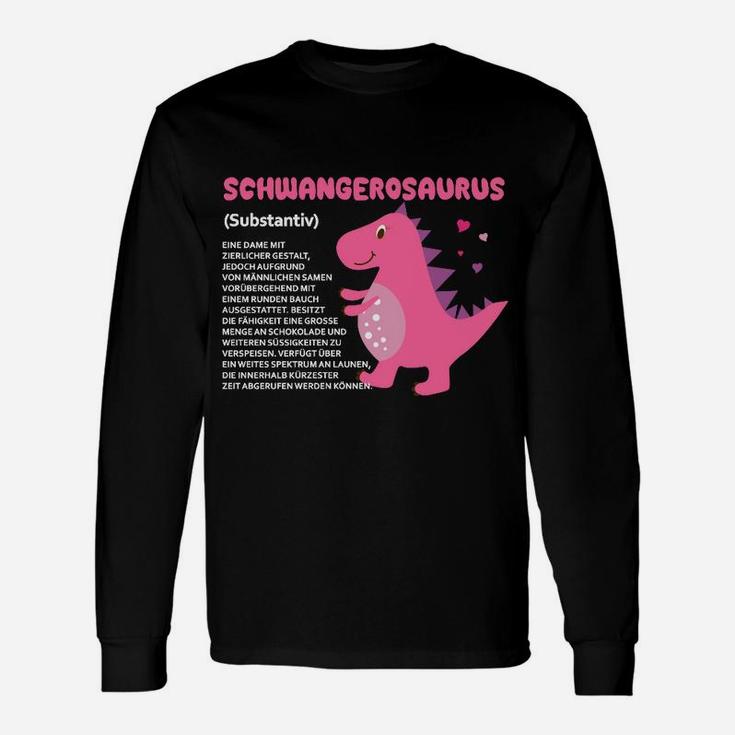 Schwangerosaurus Nur Online Erhältlich Langarmshirts